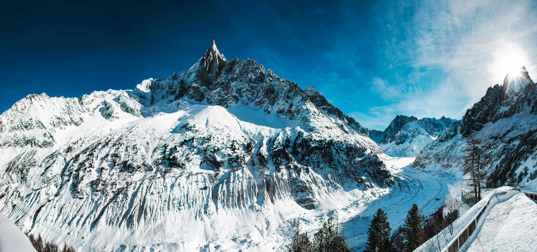 La Mer de Glace et le train du Montenvers